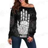 Satan Hand SED-0123 Off Shoulder Sweaters