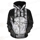 Satan Hand SED-0123 Zip-up Hoodies