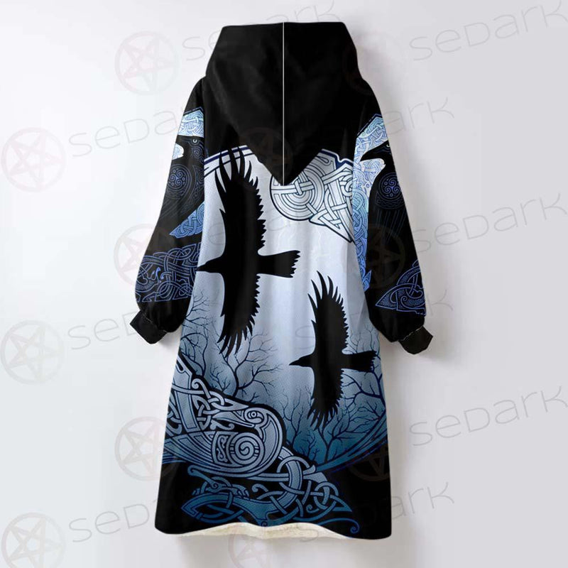 Viking Eagle SED-0124 Oversized Sherpa Blanket Hoodie