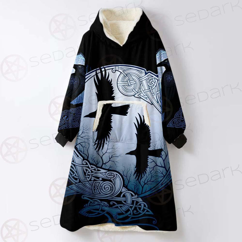 Viking Eagle SED-0124 Oversized Sherpa Blanket Hoodie