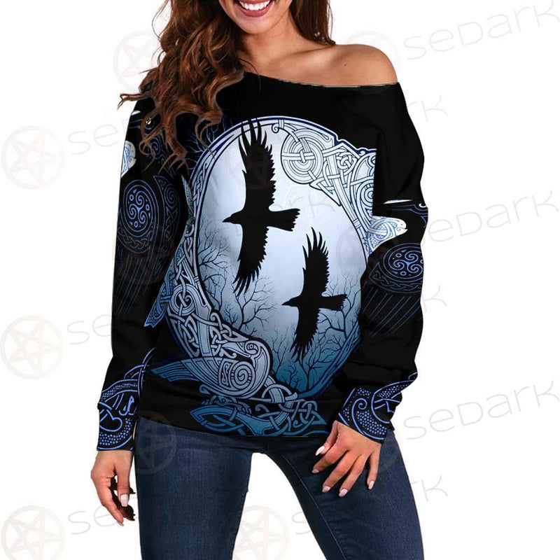 Viking Eagle SED-0124 Off Shoulder Sweaters