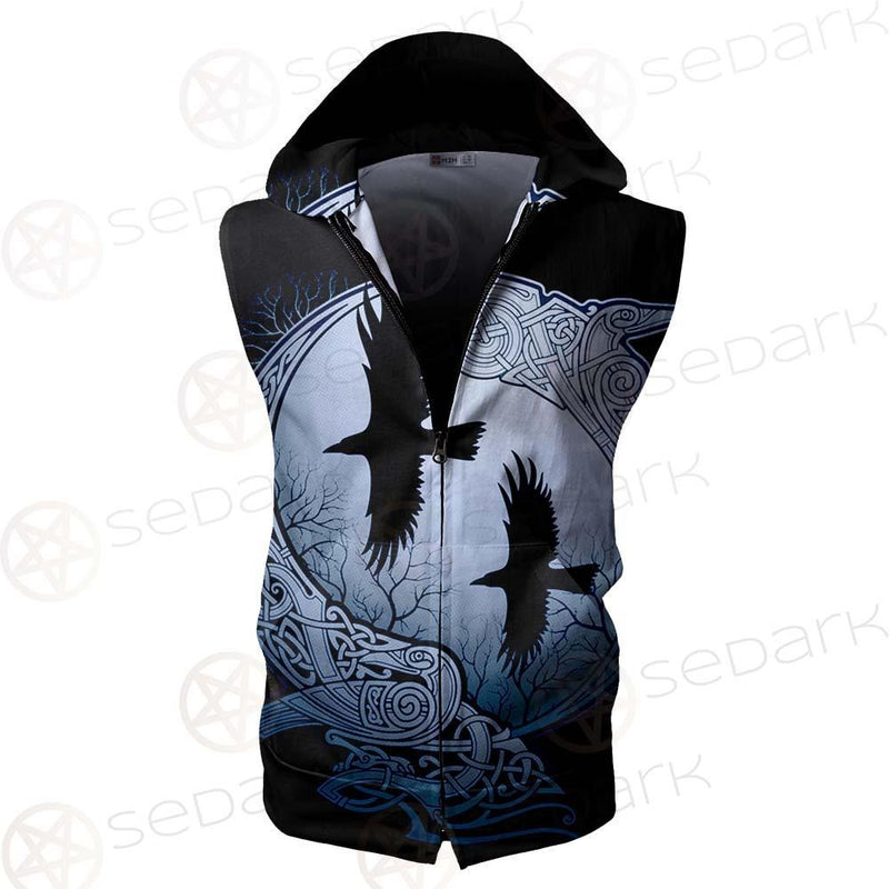 Viking Eagle SED-0124 Zip Sleeveless Hoodie