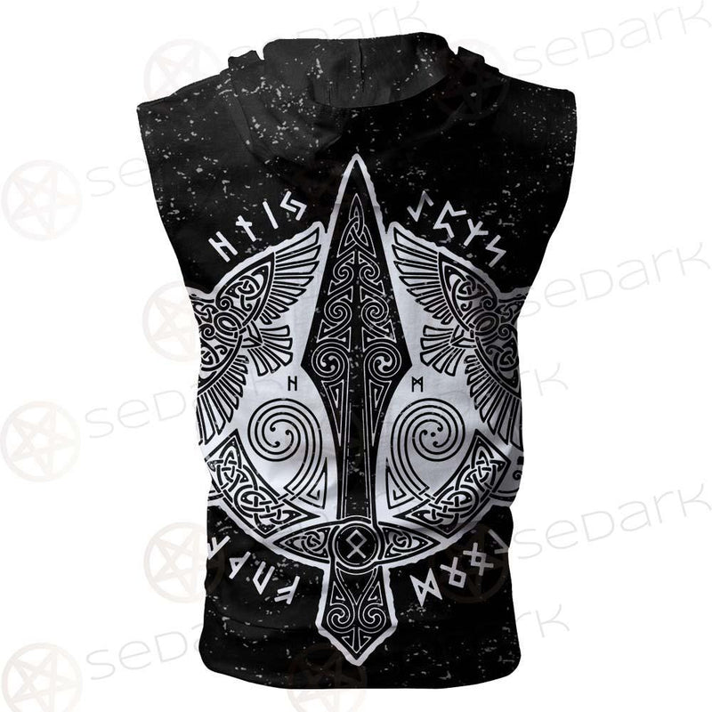Viking Eagle SED-0125 Zip Sleeveless Hoodie