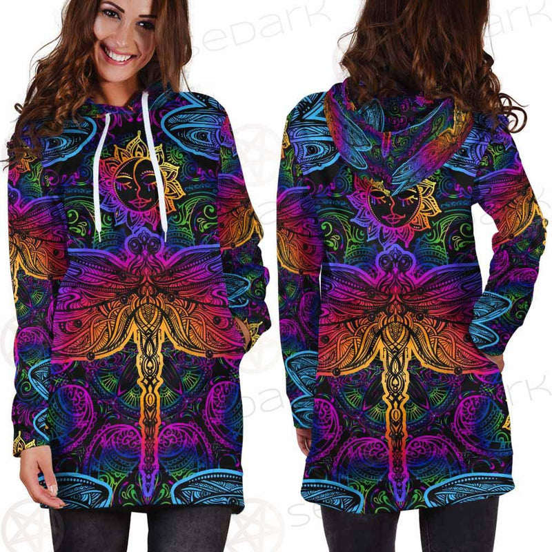 Butterfly Colorful SED-0126 Hoodie Dress