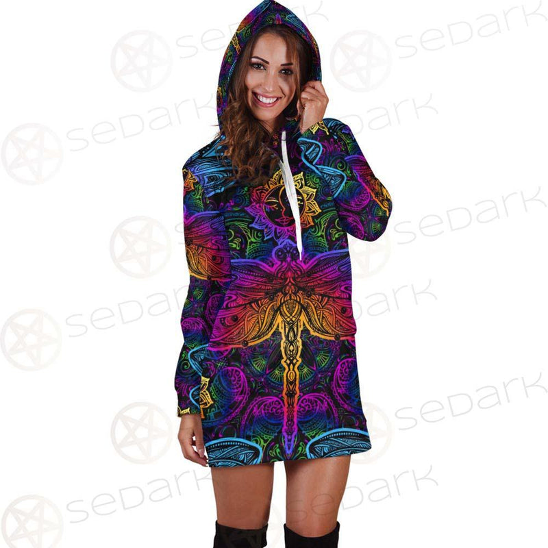 Butterfly Colorful SED-0126 Hoodie Dress