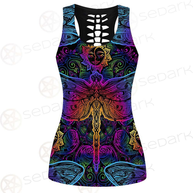 Butterfly Colorful SED-0126 Hollow Out Tank Top