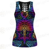 Butterfly Colorful SED-0126 Hollow Out Tank Top