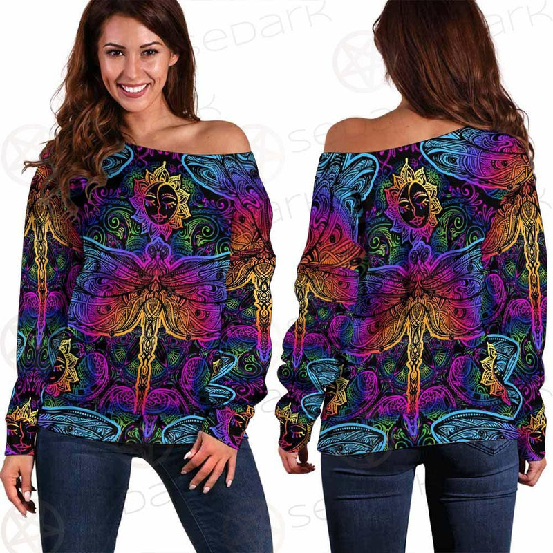 Butterfly Colorful SED-0126 Off Shoulder Sweaters