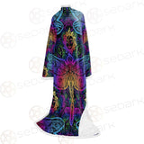 Butterfly Colorful SED-0126 Sleeved Blanket