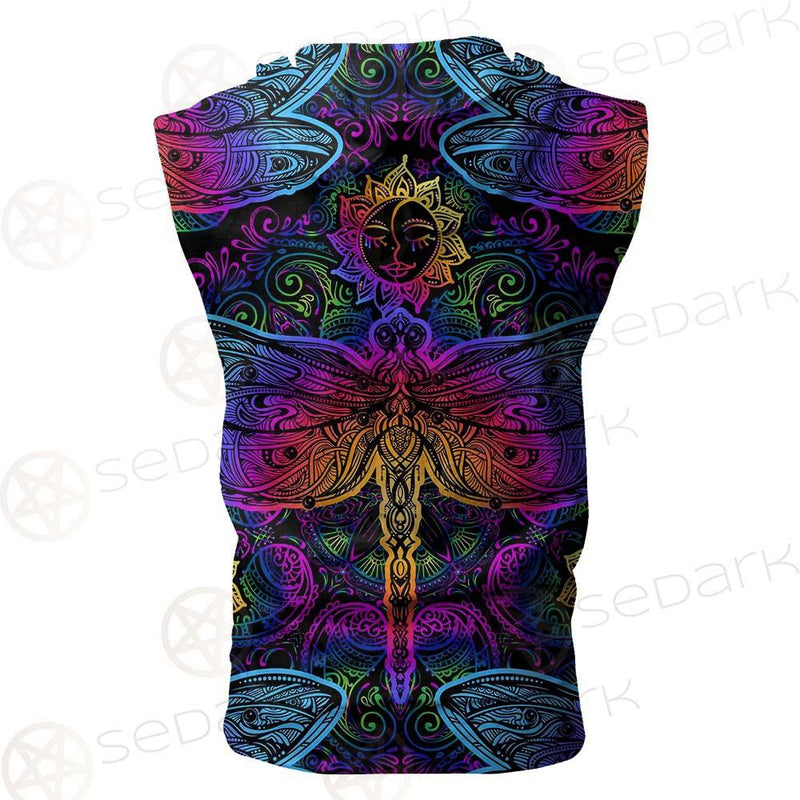 Butterfly Colorful SED-0126 Zip Sleeveless Hoodie