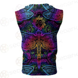 Butterfly Colorful SED-0126 Zip Sleeveless Hoodie