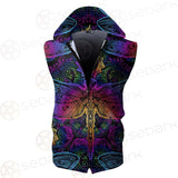 Butterfly Colorful SED-0126 Zip Sleeveless Hoodie