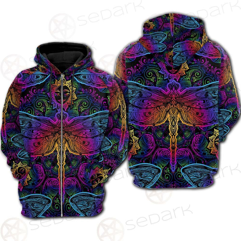 Butterfly Colorful SED-0126 Hoodie Raglan Zip