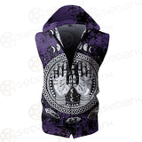 Gothic Mystic Hand SED-0128 Zip Sleeveless Hoodie