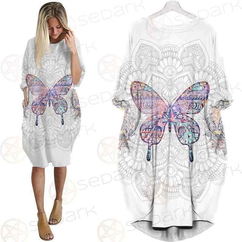 Butterfly Boho SED-0134 Batwing Pocket Dress