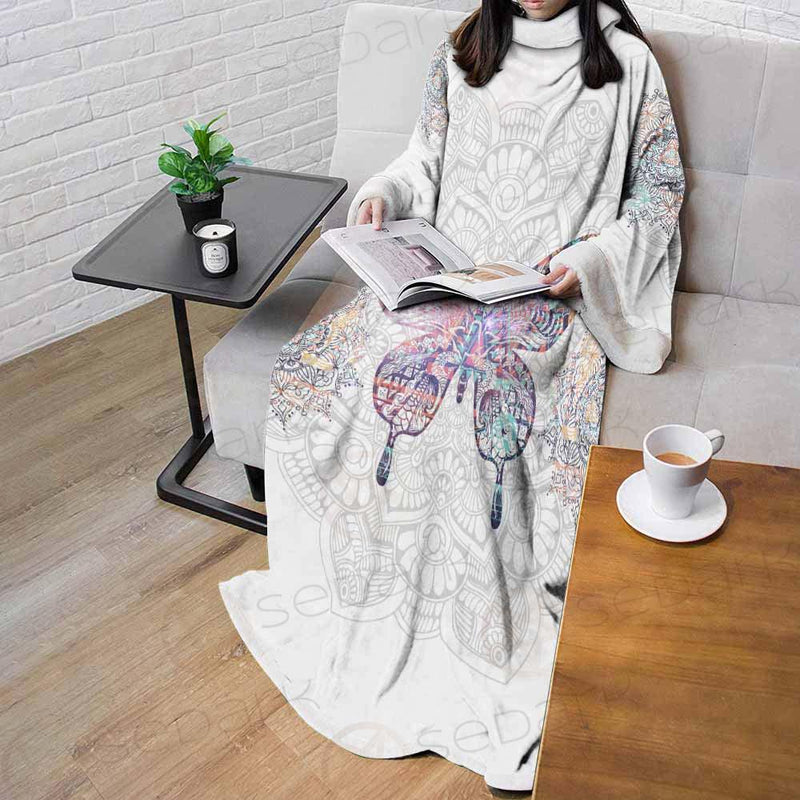 Butterfly Boho SED-0134 Sleeved Blanket