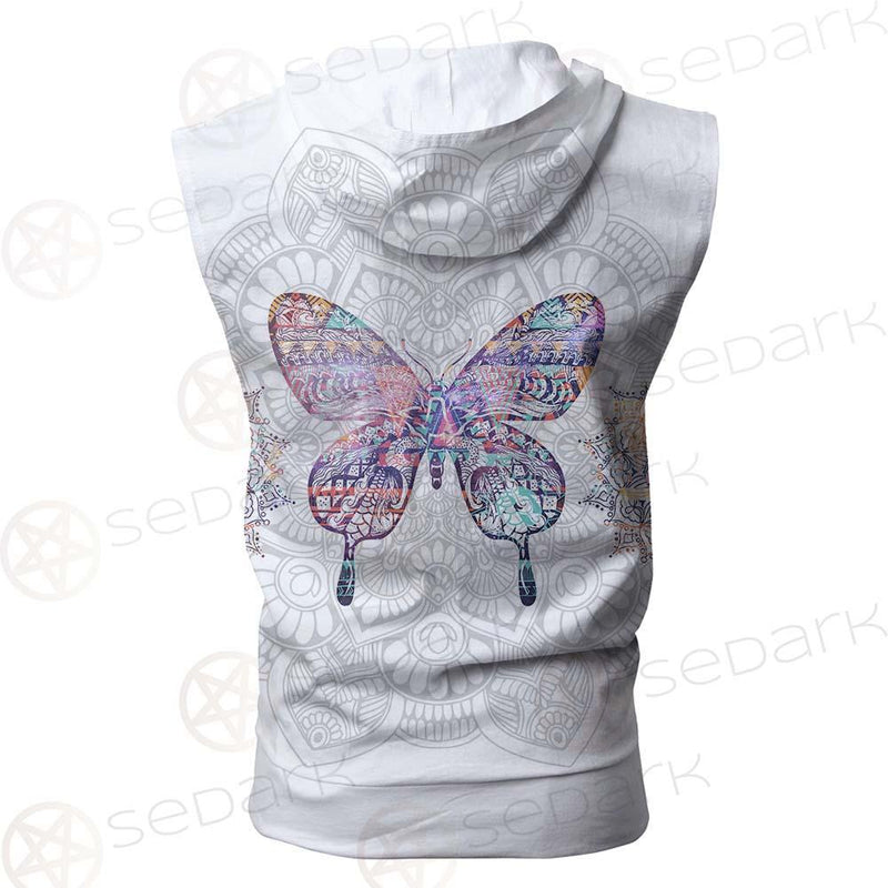 Butterfly Boho SED-0134 Zip Sleeveless Hoodie