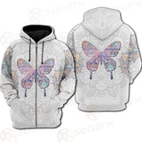 Butterfly Boho SED-0134 Hoodie Raglan Zip