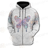 Butterfly Boho SED-0134 Hoodie Raglan Zip