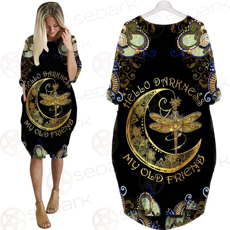Dragonfly Darkness SED-0135 Batwing Pocket Dress