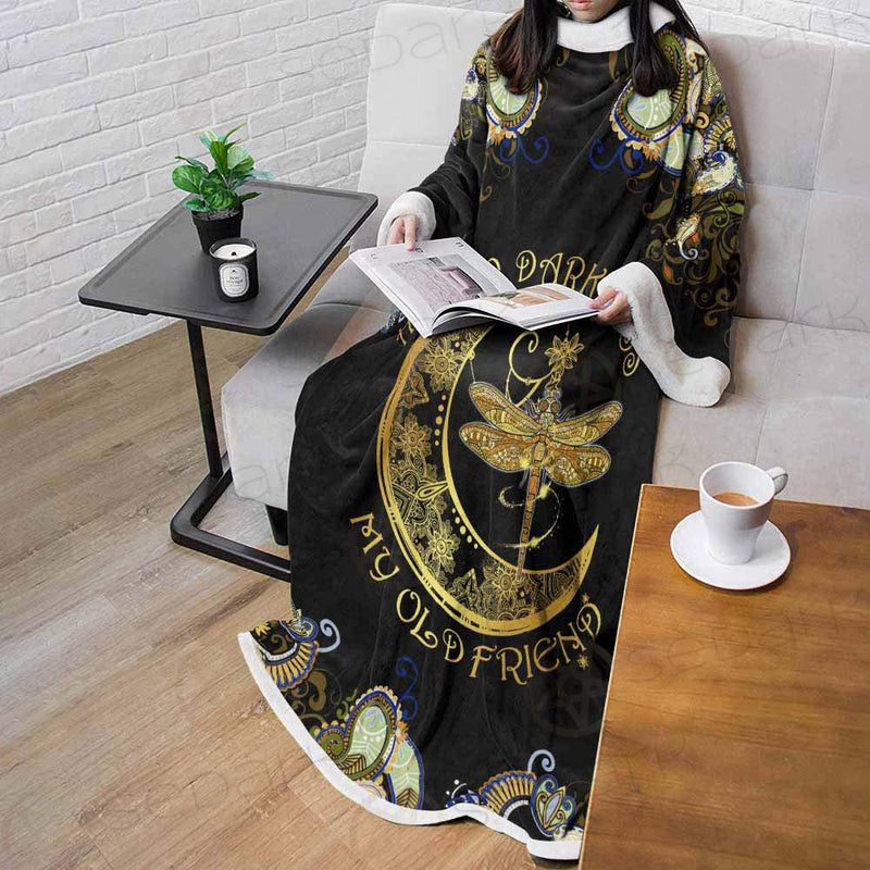 Dragonfly Darkness SED-0135 Sleeved Blanket