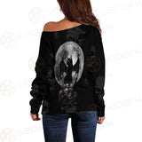 Witch Cat SED-0147 Off Shoulder Sweaters