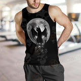 Witch Cat SED-0147 Men Tank-tops