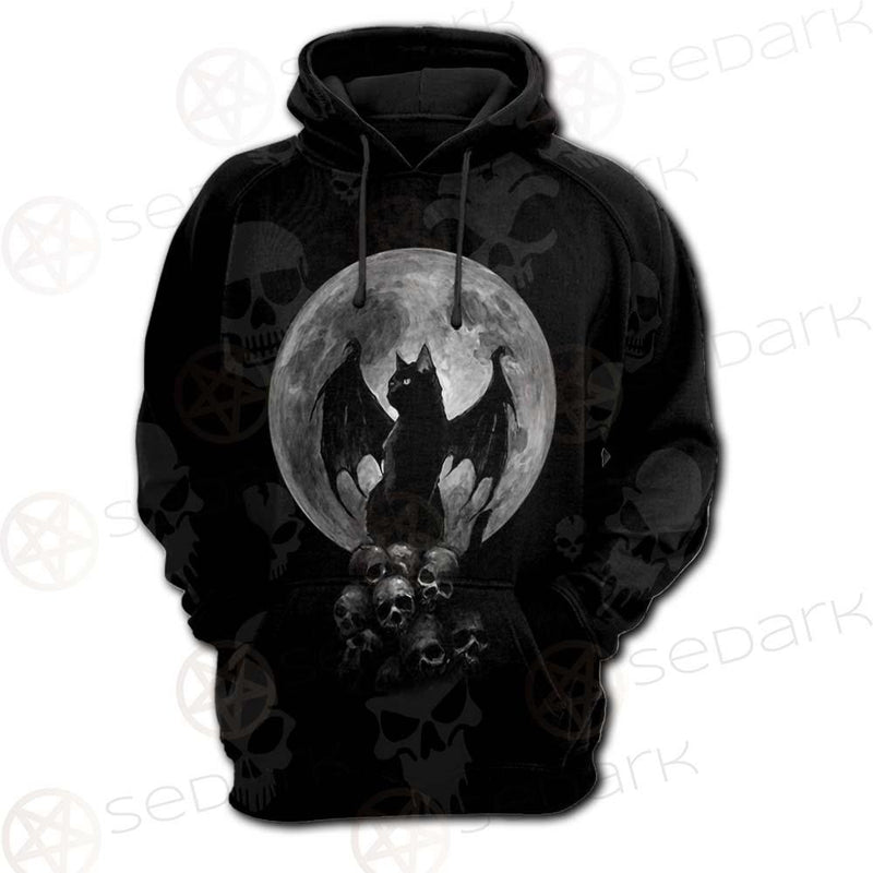 Witch Cat SED-0147 Hoodie Raglan