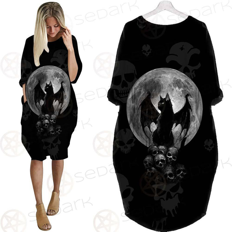 Witch Cat SED-0147 Batwing Pocket Dress