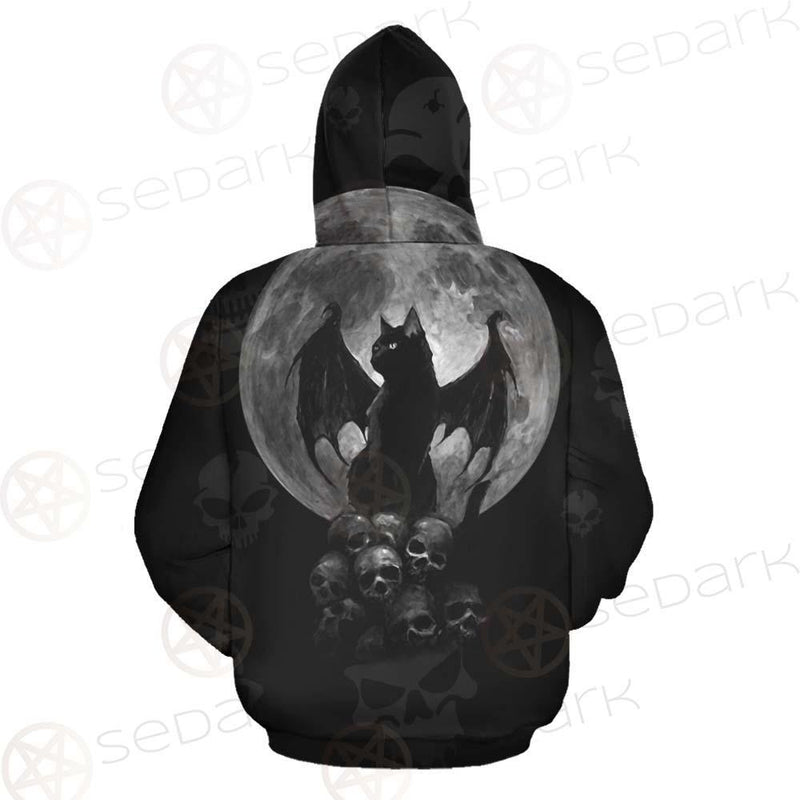 Witch Cat SED-0147 Zip-up Hoodies