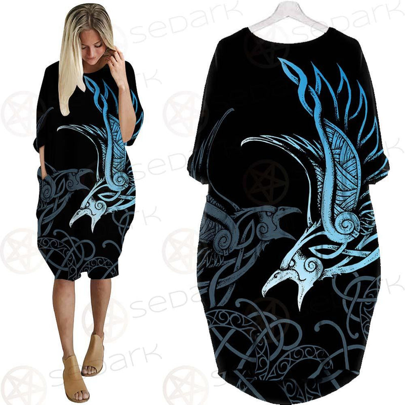 Viking Eagles SED-0148 Batwing Pocket Dress
