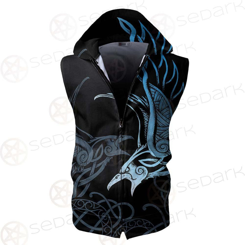 Viking Eagles SED-0148 Zip Sleeveless Hoodie
