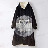 Wicca Moon Butterfly SED-0149 Oversized Sherpa Blanket Hoodie