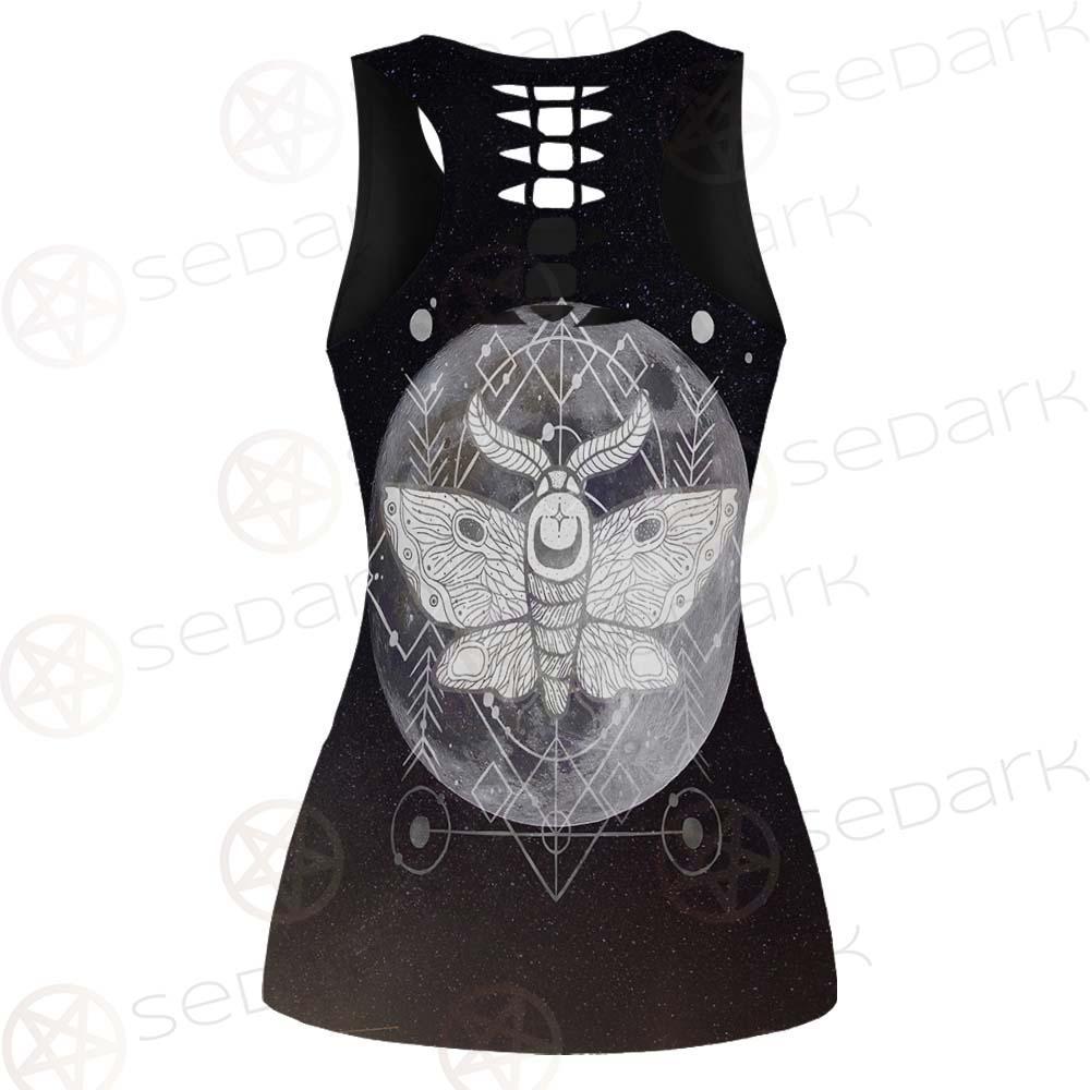 Wicca Moon Butterfly SED-0149 Hollow Out Tank Top