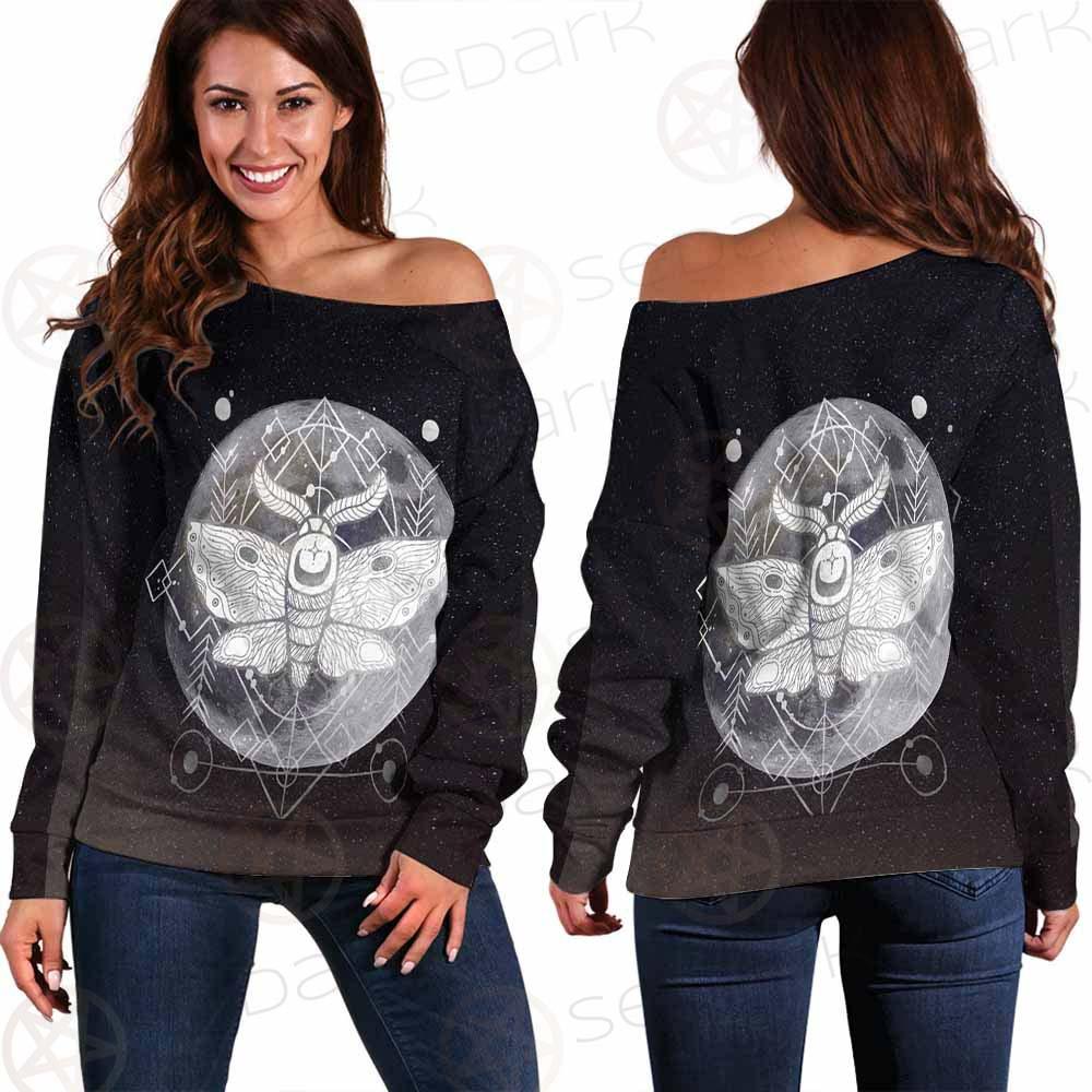 Wicca Moon Butterfly SED-0149 Off Shoulder Sweaters