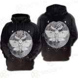 Wicca Moon Butterfly SED-0149 Hoodie Raglan