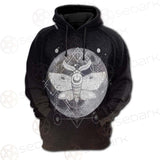 Wicca Moon Butterfly SED-0149 Hoodie Raglan