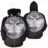 Wicca Moon Butterfly SED-0149 Zip-up Hoodies