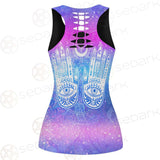Wicca Eyes And Hands SED-0151 Hollow Out Tank Top