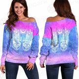 Wicca Eyes And Hands SED-0151 Off Shoulder Sweaters