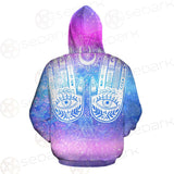 Wicca Eyes And Hands SED-0151 Zip-up Hoodies