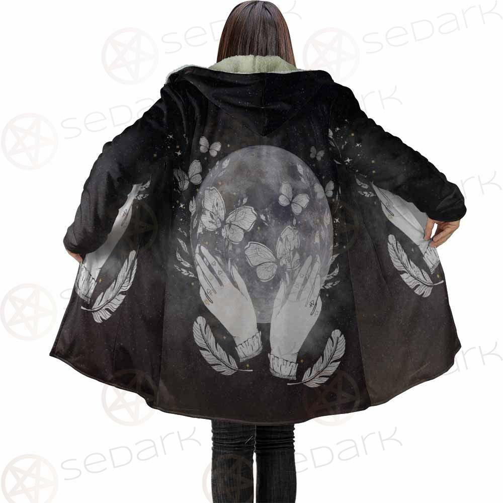Wicca Moon And Hands SED-0152 Cloak with bag