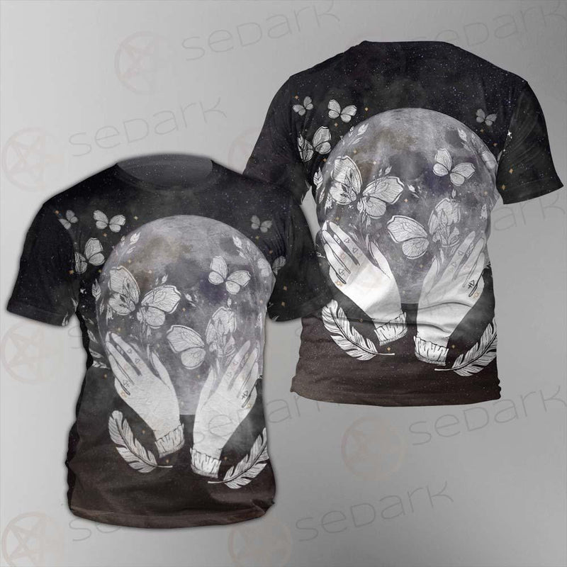 Wicca Moon And Hands SED-0152 Unisex T-shirt