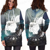 Wicca Rabbit Pattern SED-0153 Hoodie Dress