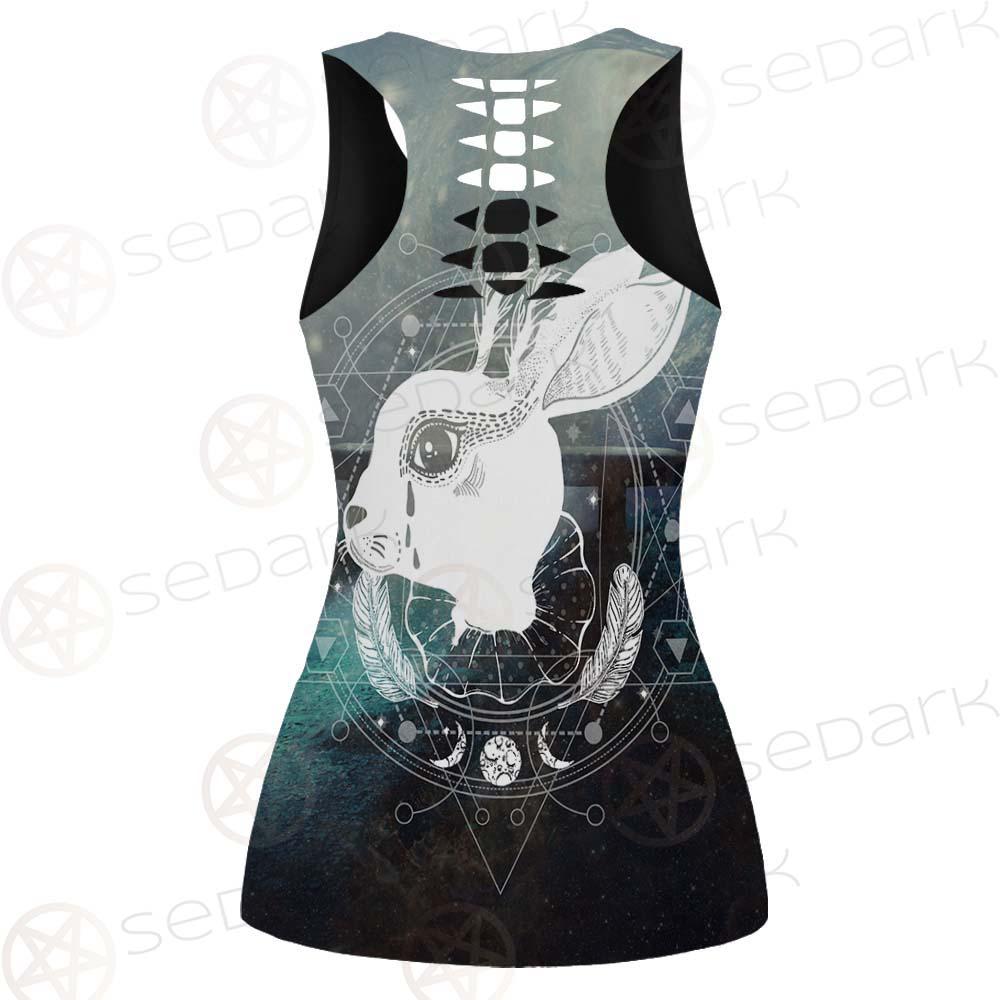 Wicca Rabbit Pattern SED-0153 Hollow Out Tank Top