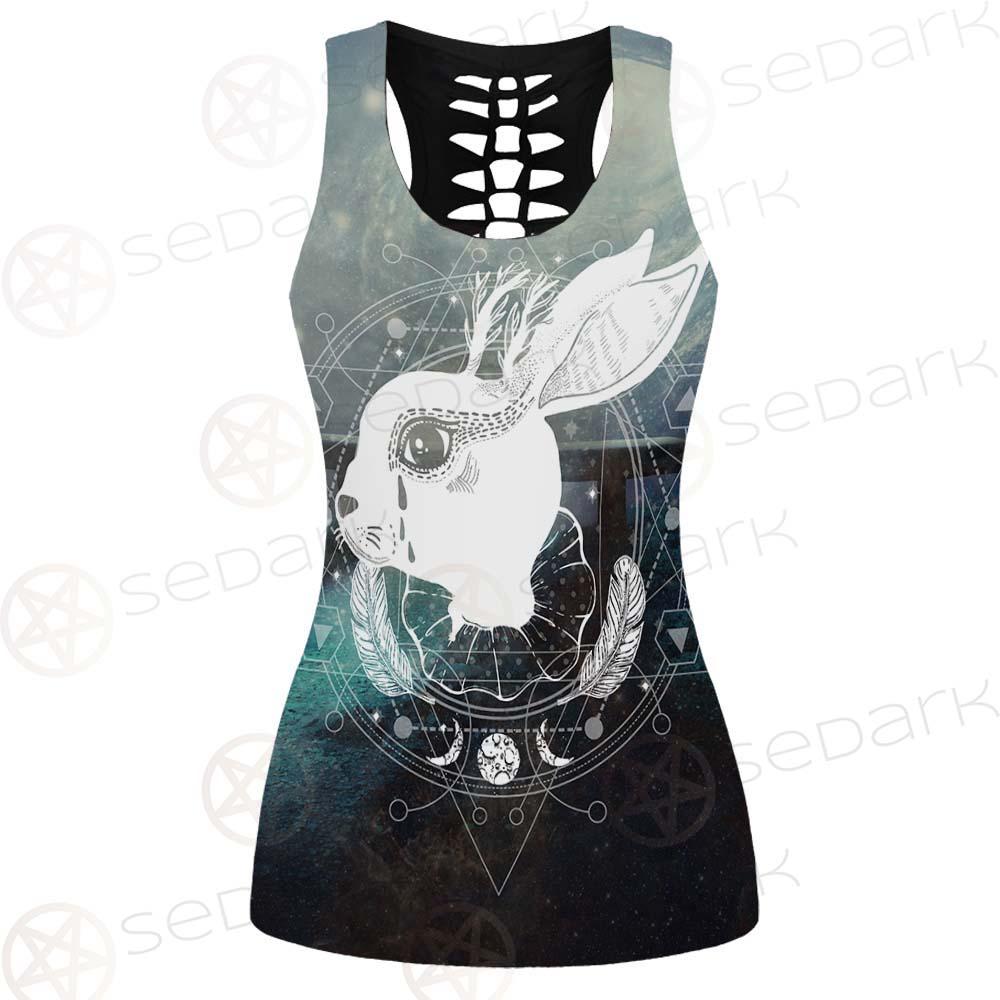 Wicca Rabbit Pattern SED-0153 Hollow Out Tank Top