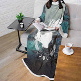 Wicca Rabbit Pattern SED-0153 Sleeved Blanket