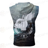 Wicca Rabbit Pattern SED-0153 Zip Sleeveless Hoodie