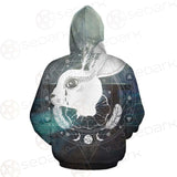 Wicca Rabbit Pattern SED-0153 Zip-up Hoodies