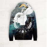 Wicca Rabbit Pattern SED-0153 Zip-up Hoodies